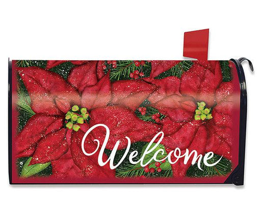 Holiday Poinsettia Mailbox Cover