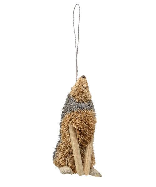 Coyote Wolf Brushart Ornament