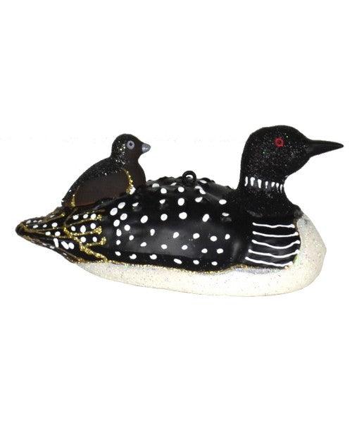 Loon With Baby Ornament