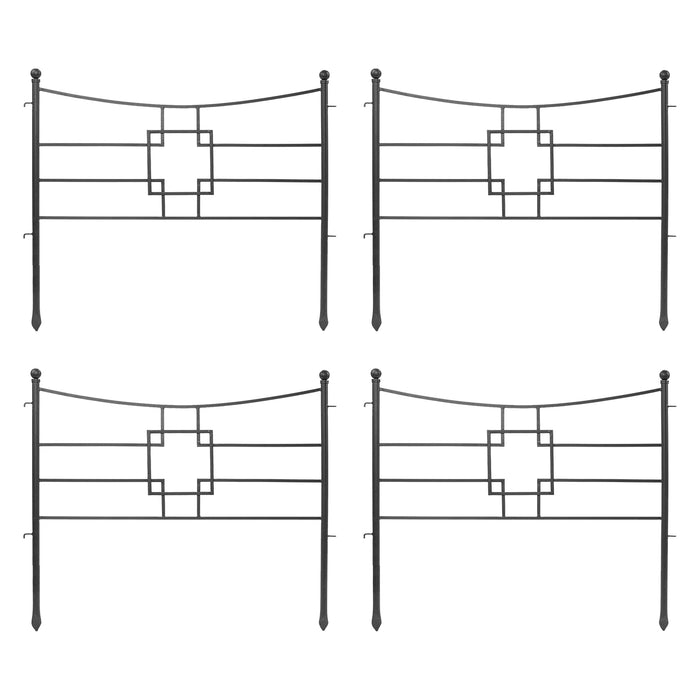 Achla Designs Square-on-Squares Fence Section 4-Pack