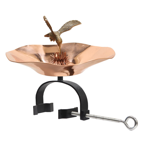 Achla Designs Hummingbird Birdbath with Over Railing Bracket