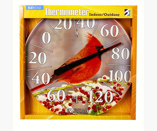 Winter Cardinal Thermometer 12.5inch