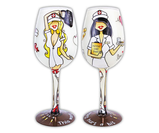 Wine Glass, TLC Blonde Nurse