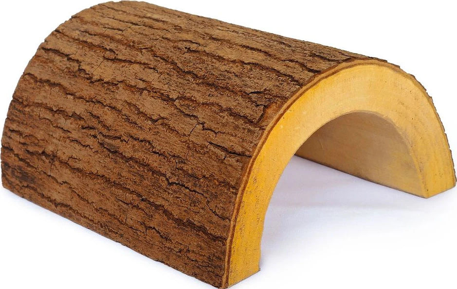 A&E CAGE NATURAL HALF LOG HIDEOUT REPTILE