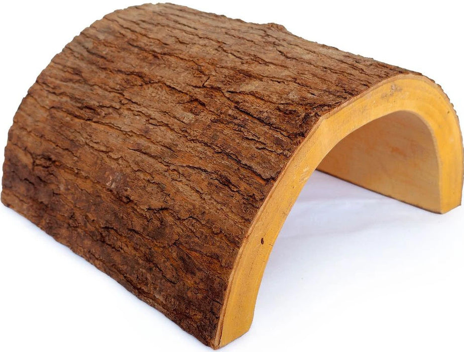 A&E CAGE NATURAL HALF LOG HIDEOUT REPTILE