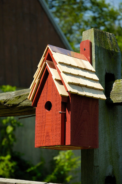 Heartwood Bluebird Manor Bird House-Redwood