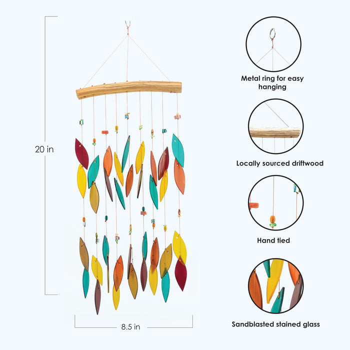 Gift Essentials Blue Handworks Line - Santa Fe Beaded Glass Chime