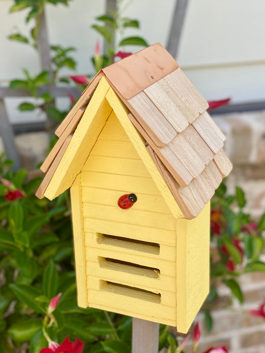 Heartwood Lady Bug Loft Bug House - Yellow