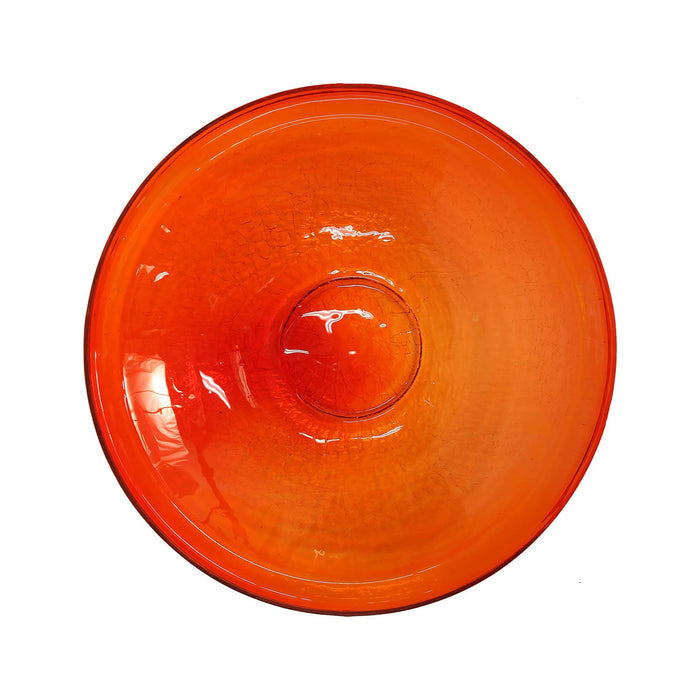 Achla Designs 14" Crackle Glass Bowl - Red