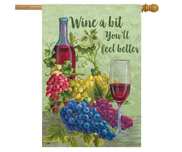 Wine A Bit House Flag