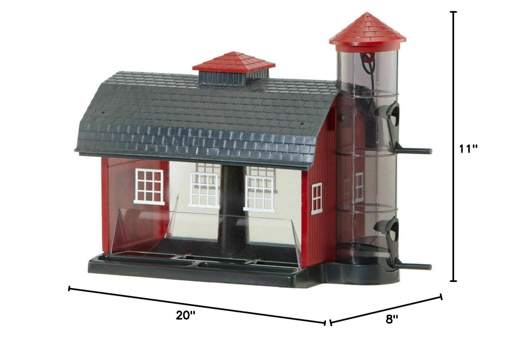 Audubon Red Barn Combo Feeder 9In.High