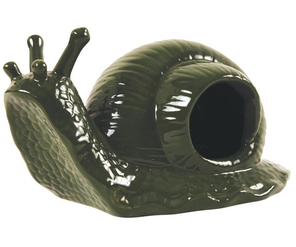 Ceramic Snail-Shaped Slug Trap