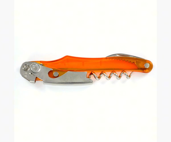 Syncro Double Axis Waiters Corkscrew Orange Transparent