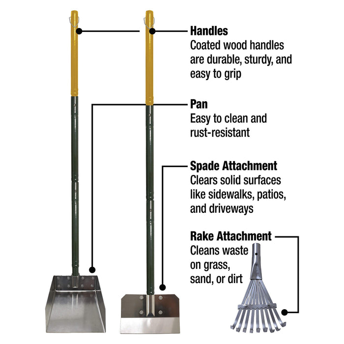 WEE-WEE ALL-IN-ONE RAKE SPADE AND PAN SET