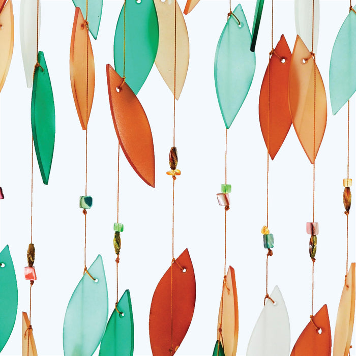 Gift Essentials Blue Handworks Line - Coral and Teal Beaded Glass Chime