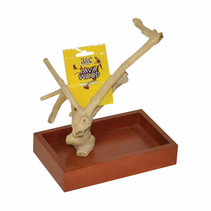 JAVA WOOD TABLE TOP BIRD PLAY STAND