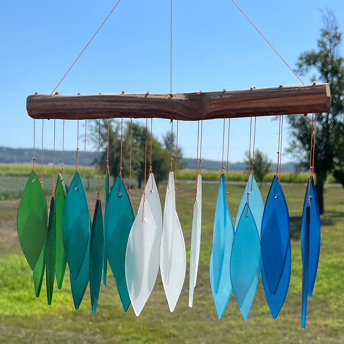 Gift Essentials Blue Handworks Line - Gradient Ocean Glass Chime