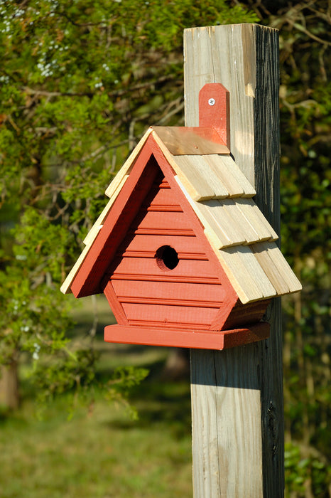 Heartwood Chick Bird House - Redwood