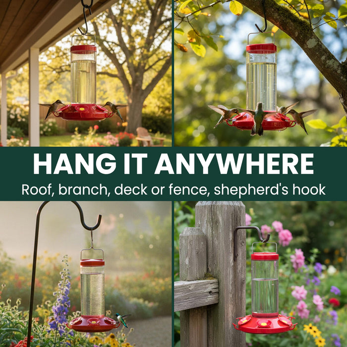 Perky-Pet Grand Master Hummingbird Feeder, 48 oz Nectar Capacity