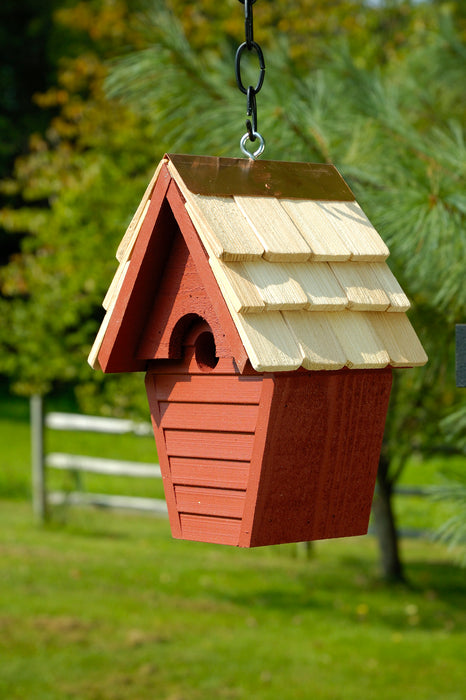 Heartwood Wren-in-the-wind Bird House - Redwood