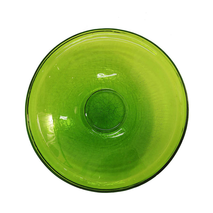 Achla Designs 14" Crackle Glass Bowl - Fern Green