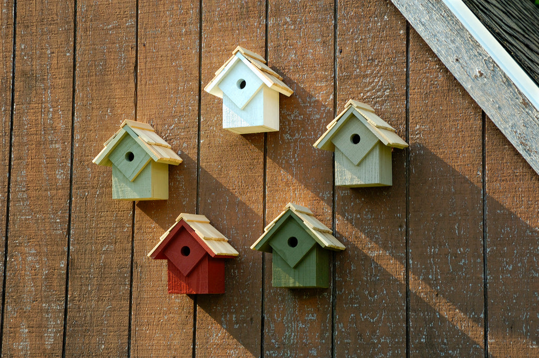 Heartwood Summer Home Bird House - Assorted colors (white,pinion green,redwood, smoke grey and celery.)