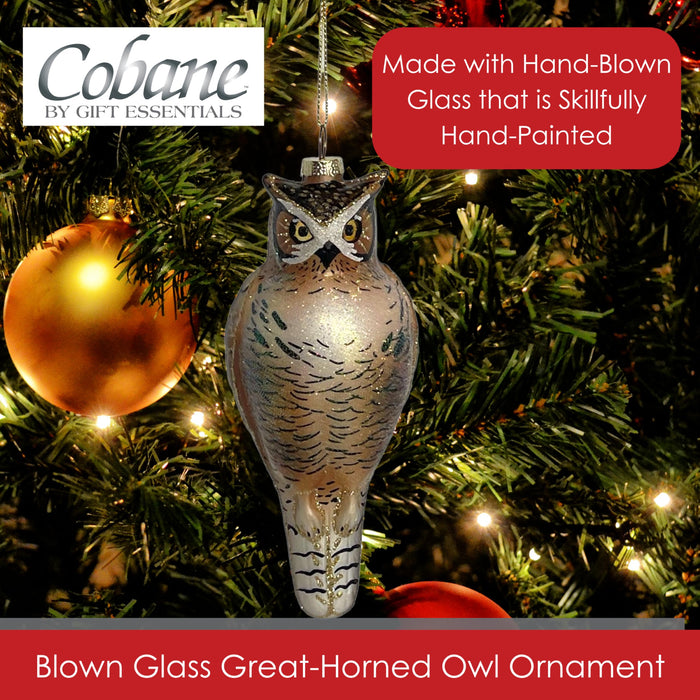 Cobane Studio  Great Horned Owl Ornament