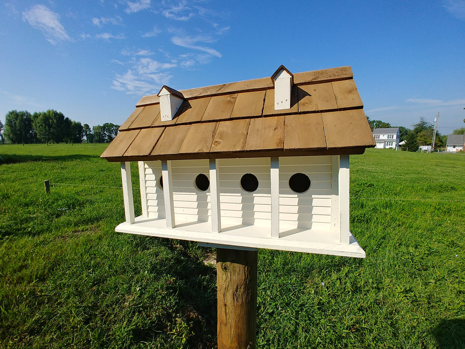Martinsburg Manor (Large) - White Wash w/Brown Roof - 6 Rooms