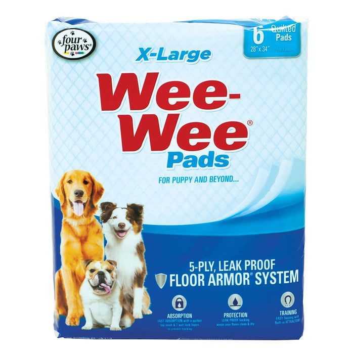 Four Paws Wee-Wee Superior Performance X-Large Dog Pee Pads, 200 Count