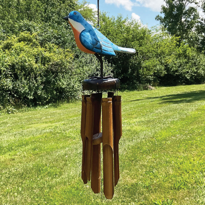 Bobbo from Songbird Essentials Bluebird Bamboo Wind Chime