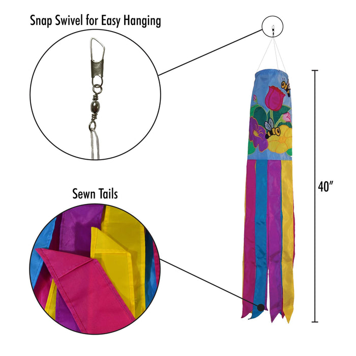 Floral Bee Funsock