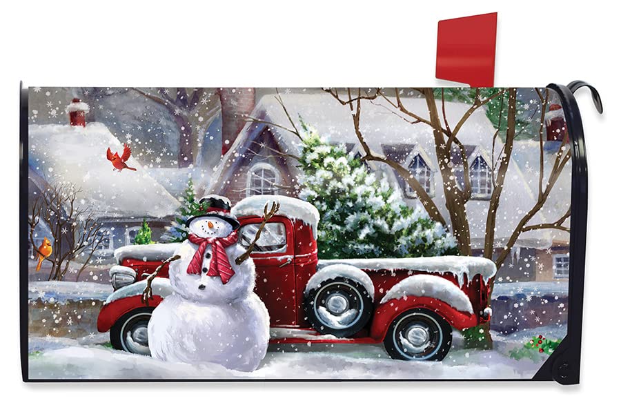 Snowfall Snowman Mailbox Cover