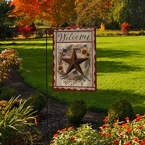 Autumn Welcome Barnstar Garden Flag