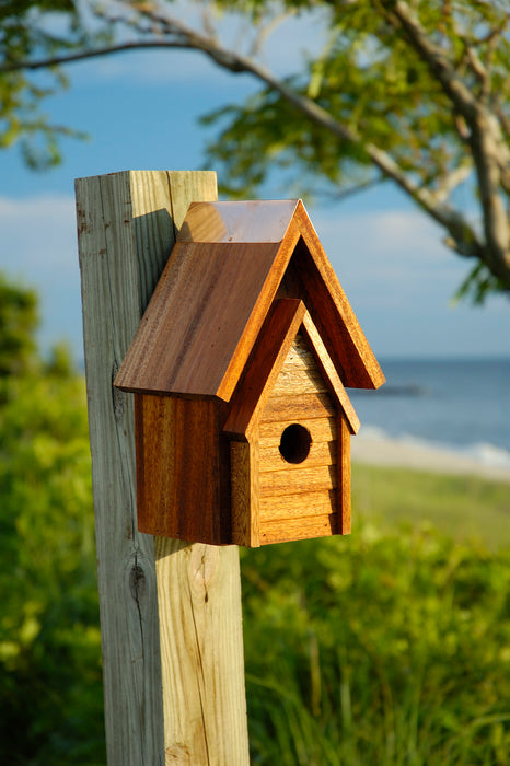 Heartwood Wrental House Bird House - Mahogany
