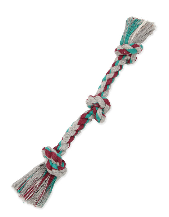 Mammoth Flossy Chews Color Rope Tug – Premium Cotton-Poly Tug Toy for Dogs – Interactive Dog Rope Toy – Tug Dog Chew Toy