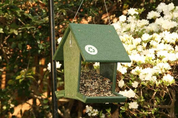 Hopper Bird Feeders: Hopper Feeder Green