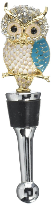 LS Arts Bottle Stopper - Owl with Stones
