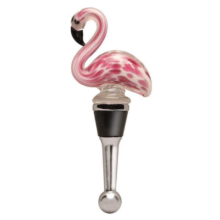 LS Arts Glass Flamingo Bottle Stopper