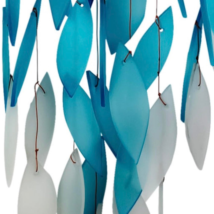 Gift Essentials Blue Handworks Line - Deluxe Ocean Ombre Waterfall Glass Chime