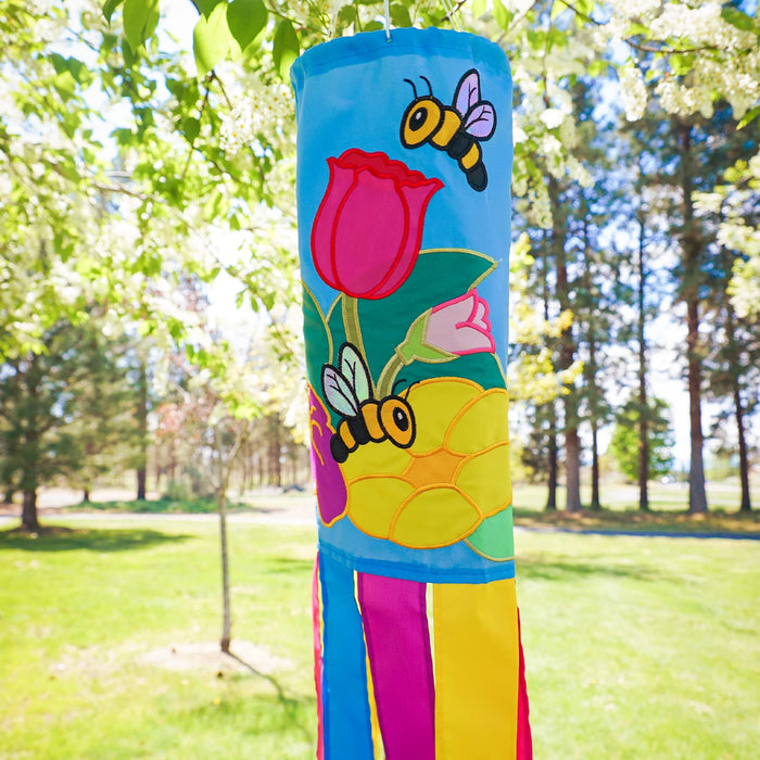 Floral Bee Funsock