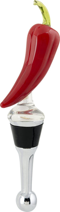 LS Arts Glass Chili Pepper Bottle Stopper
