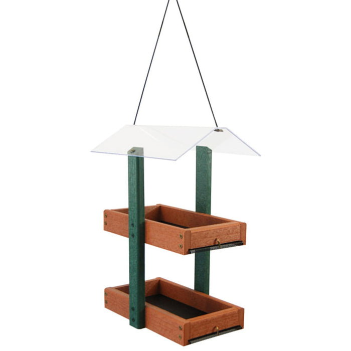AUDUBON GOING GREEN DOUBLE PLATFORM FEEDER