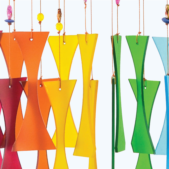 Gift Essentials Blue Handworks Line - Rainbow Beaded Glass Chime