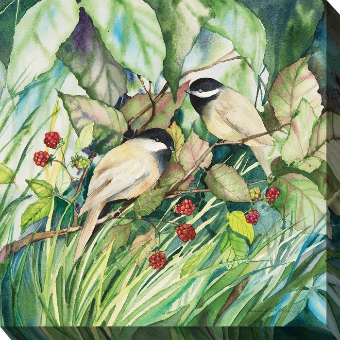 CHICKADEES by West of the Wind| Waterproof Outdoor Wall Art