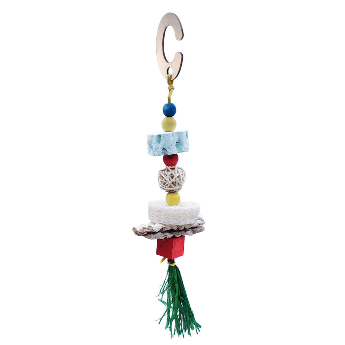 NIBBLES CRUNCHY BUNCH VINE BALL WOOD & CALCIUM TOY