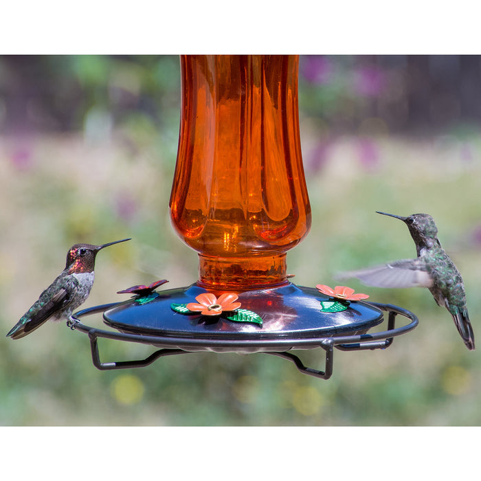 Vintage Carnival Glass Oriole Feeder