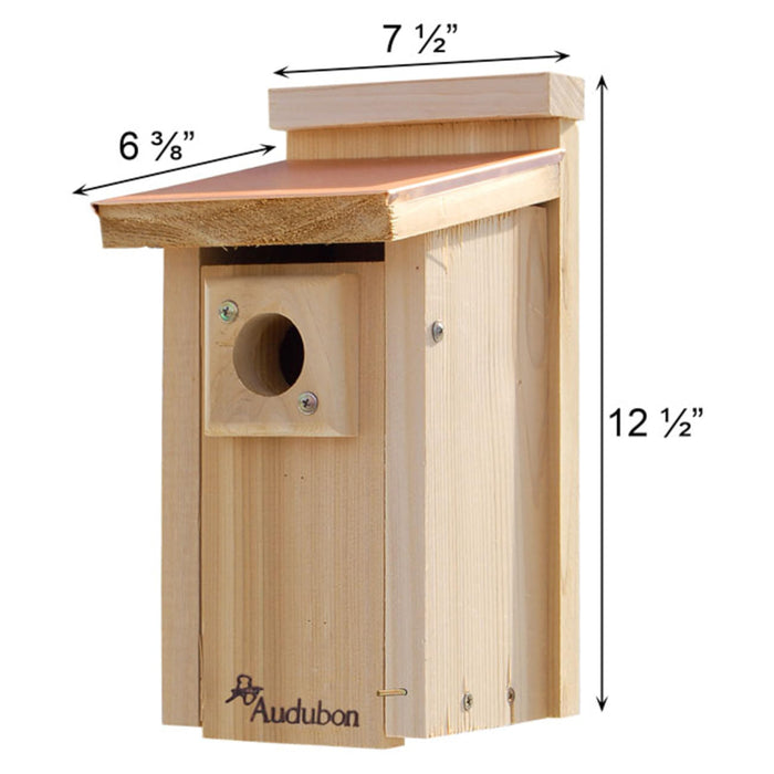 AUDUBON COPPERTOP CEDAR BLUEBIRD HOUSE