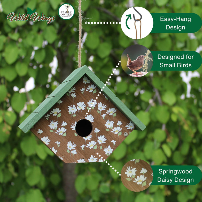 DECORATIVE WREN HOUSE - SPRINGWOOD DAISY