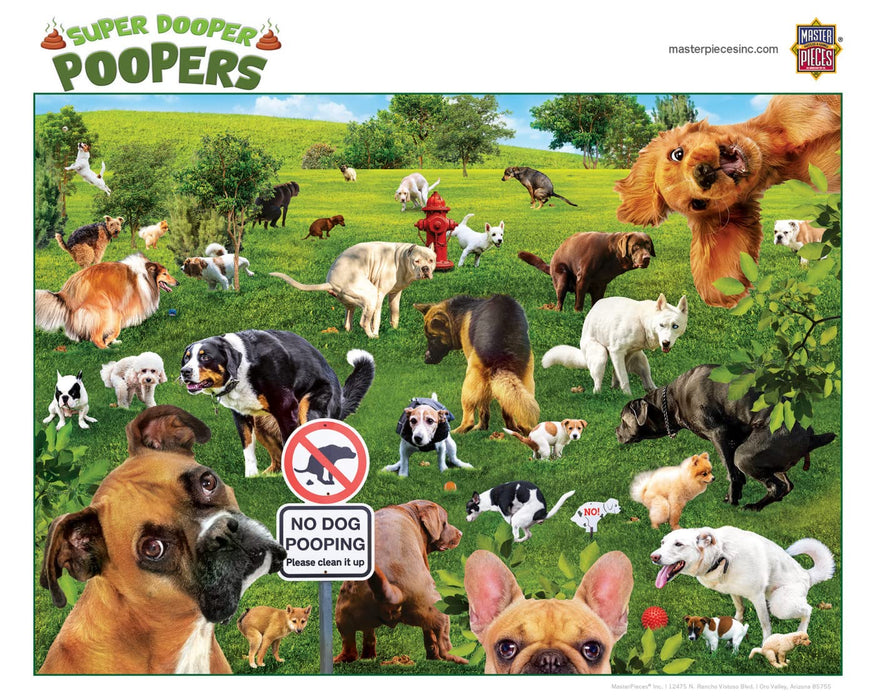 MasterPieces Puzzles Super Dooper Poopers 1000 Piece Puzzle