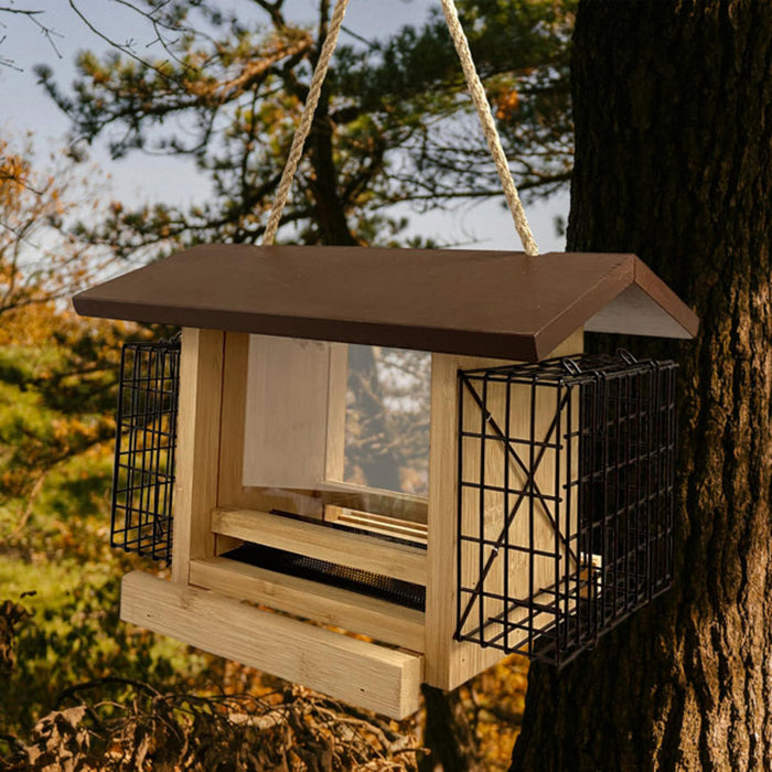AUDUBON ULTIMATE RENEWABLE BAMBOO RANCH FEEDER W/SUET